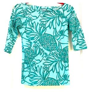 Lilly Pulitzer three quarter sleeve top